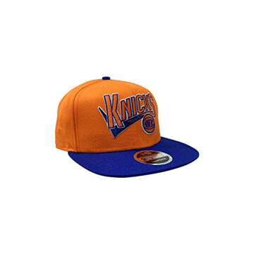 New Era New York Knicks Adjustable Snapback Hat 9Fifty NBA Basketball Flat Bill Baseball Cap (One Si...