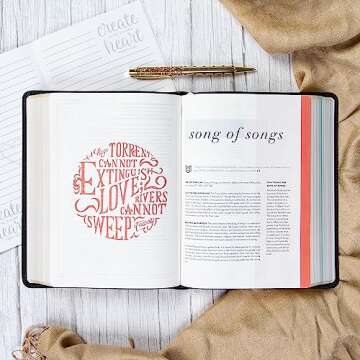 CSB She Reads Truth Bible, Black LeatherTouch, Black Letter, Full-Color Design, Wide Margins, Journaling Space, Devotionals, Reading Plans, Single-Column, Easy-to-Read Bible Serif Type