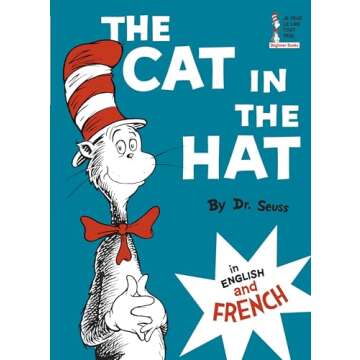 The Cat in the Hat in English and French (Le Chat Au Chapeau)