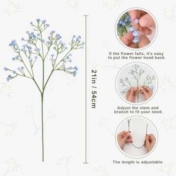 Dolicer Baby's Breath Artificial Flowers for Weddings & Decor