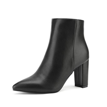 DREAM PAIRS Women's Stylish Chunky Heel Ankle Booties