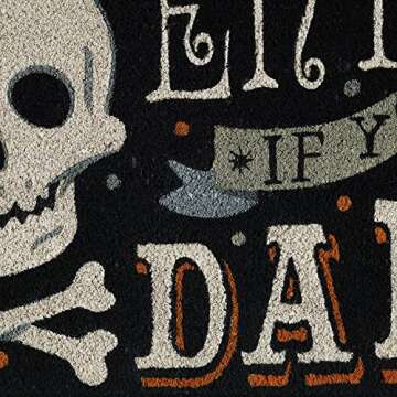 DII Halloween Welcome Mat - Decorative & Durable Coir Doormat