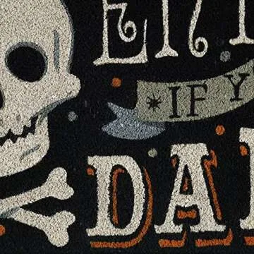 DII Halloween Welcome Mat - Decorative & Durable Coir Doormat