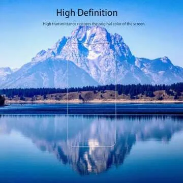 HKKAIS Easy Alignment Frame Designed For iPhone14 Plus Tempered Glass Screen Protector 2-Pack Camera Lens Protector Film 2-Pack