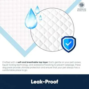 American Kennel Club Scented Puppy Training Pads with Ultra Absorbent Quick Dry Gel – 28 x 30 Pee Pads for Dogs - Fresh Scented - 50 Count, XL