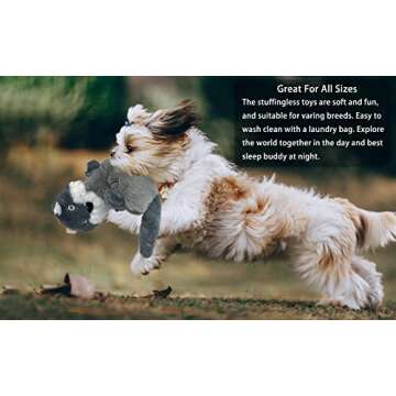 Jalousie 5 Pack Stuffingless Dog Crinkle Paper Toys Dog Toy Dog w/Durable Liner No Stuffing Dog Toy ...