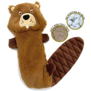 Jalousie 5 Pack Stuffingless Dog Crinkle Paper Toys Dog Toy Dog w/Durable Liner No Stuffing Dog Toy - Dog Toys for Pets Dogs No Stuffing Dog Crinkle Sound Toy for Medium Large Dogs