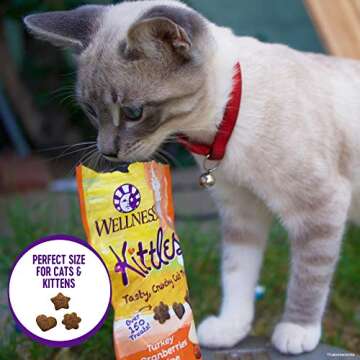 Wellness Crunchy Kittles Cat Treats - Grain-Free, Natural Ingredients
