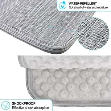 Lacdo Tablet Sleeve Case for 11 inch iPad Pro M4 | 11 inch iPad Air M2 | 10.9 inch iPad | 10.2 inch iPad | 10.9 inch iPad Air 5 4 | 10.5" iPad Pro | 11 inch Galaxy Tab A9+ Protective Bag, Dark Gray