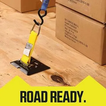 DC Cargo E-Track 2" x 6" Rope Tie-Offs - 10-Pack - E Track Accessories - Rope Tie-Off Cargo Tie-Downs w/E-Track Spring Fittings for Load Securement Tie-Down in Pickups, Trailers, Trucks, Vans, Cars