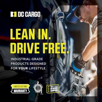 DC Cargo E-Track 2" x 6" Rope Tie-Offs - 10-Pack - E Track Accessories - Rope Tie-Off Cargo Tie-Downs w/E-Track Spring Fittings for Load Securement Tie-Down in Pickups, Trailers, Trucks, Vans, Cars