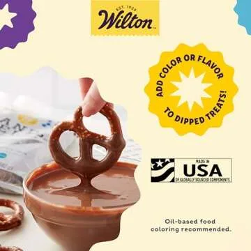 Wilton Light Cocoa and Bright White Candy Melts Candy Set, Vanilla & Chocolate Candy Melts, 12 Oz, Pack of 4