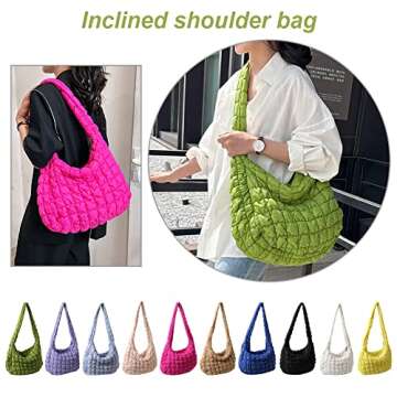 Stylish Quilted Tote Bag for Women - Lightweight & Versatile