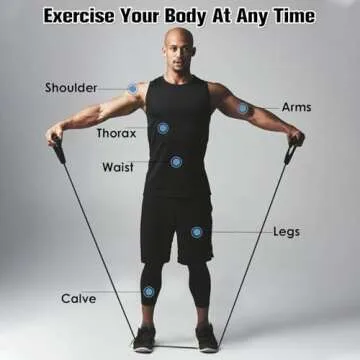 Resistance Bands with Handles, Easy Hold Working Out Exercise Bands, Comfortable Workout Accessory for Men Women Strength Training Muscle Shaping Physical Therapy Home (30LB)