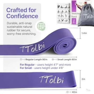 Premium Stretch Bands for Dancers - Flexibility & Ballet Stretching Band, Dance Equipment for Splits & Strength, Ideal Gifts for Ballet, Gymnastics, Cheerleading, Yoga and Pilates Training Stuff