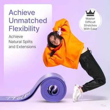 Premium Stretch Bands for Dancers - Flexibility & Ballet Stretching Band, Dance Equipment for Splits & Strength, Ideal Gifts for Ballet, Gymnastics, Cheerleading, Yoga and Pilates Training Stuff