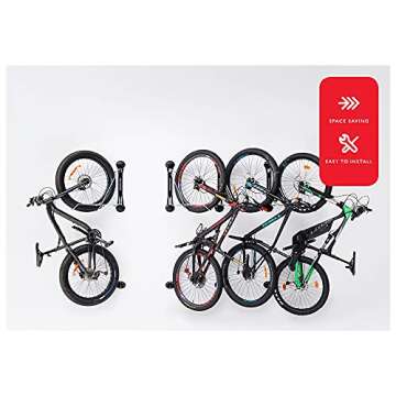 Steadyrack Fat Wall Mounted Bike Rack Storage Solution