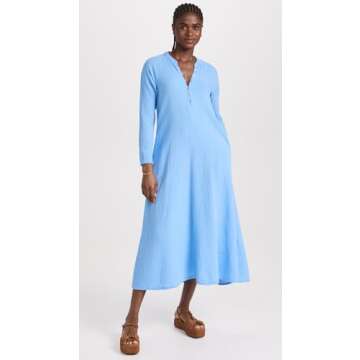 XIRENA Women's Tabitha Dress, Sea Spring, Blue, XS