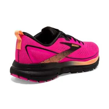 Brooks Women’s Trace 3 Running Shoes - Pink Glo/Black/Orange