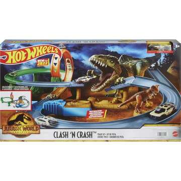 Jurassic World Hot Wheels Clash ‘N Crash Track Set