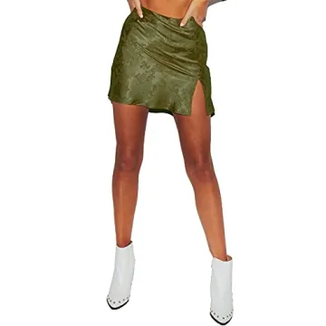 Elegant Satin Silk Mini Skirt for Women - LYANER