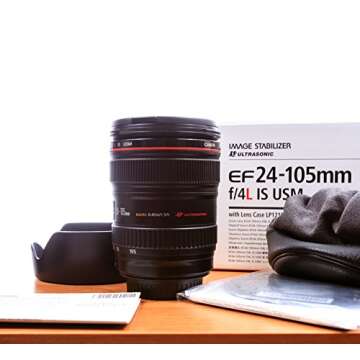 Canon EF 24-105mm f/4 L is USM Lens for Canon EOS SLR Cameras - White Box (Bulk Packaging)