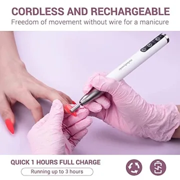 MelodySusie Cordless Electric Nail Drill for All