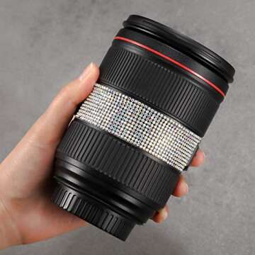 Self Adhesive Crystal Rhinestone Diamond Ribbon DIY Decoration Sticker with 2 mm Rhinestones for Arts Crafts, DIY Event Car Phone Decoration (1.06 x 108 Inch)