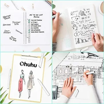 Ohuhu Fineliner Pens - 8-Sizes Waterproof Pigment for Artists