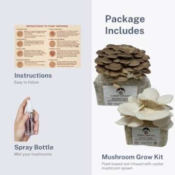 Forest Origins Oyster Mushroom Grow Kit - Easy & Gourmet