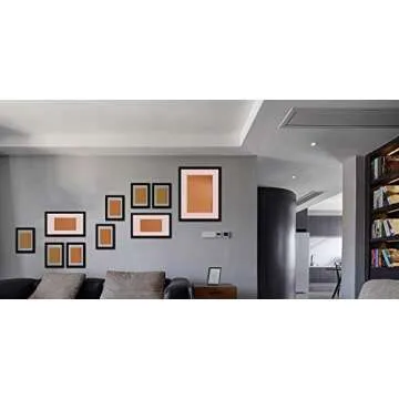 FUNTRESS Black Wall Photo Frames Set - 10 Pieces Stylish Decor