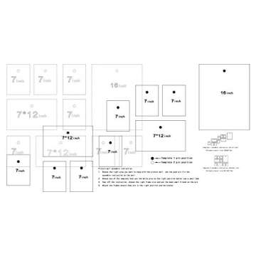 FUNTRESS Black Wall Photo Frames Set - 10 Pieces Stylish Decor