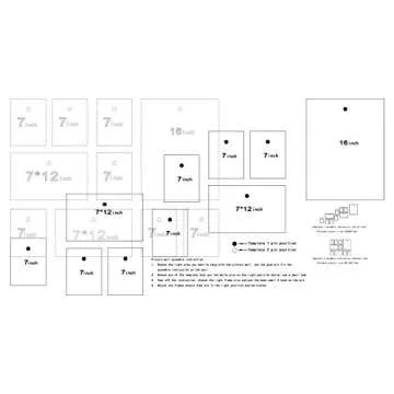 FUNTRESS Black Wall Photo Frames Set - 10 Pieces Stylish Decor