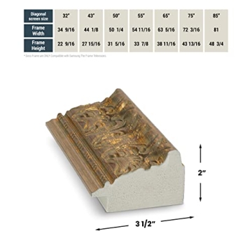 Frame My TV Deco Frames - Tuscan Copper for Samsung TVs