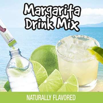 Margaritaville Singles to Go Water Drink Mix - Margarita Flavored, Non-Alcoholic Powder Sticks (12 B...