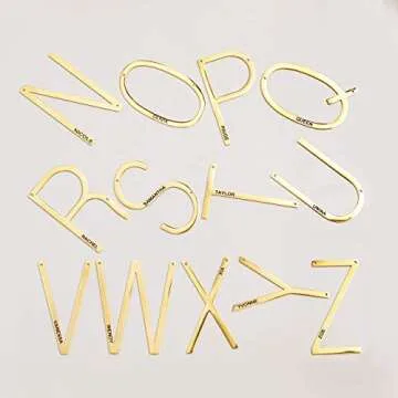 Custom Sideways Initial Necklace for Women, Personalized Letter Jewelry Gift for Her, Best Friend Birthday Present, Mother of the Bride Necklace, Gift for Mom from Daughter – LBIN