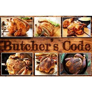 Rotisserie Elastic and Cotton Blend - Stretchy Twine - Food Grade - Heat Safe - Cooking Ties - Poultry Loops - 50 Pack