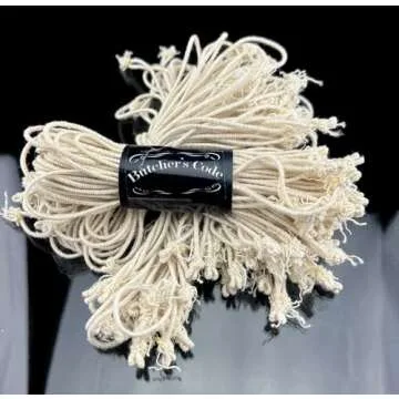 Rotisserie Elastic and Cotton Blend - Stretchy Twine - Food Grade - Heat Safe - Cooking Ties - Poultry Loops - 50 Pack