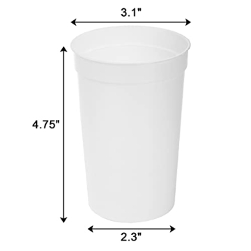 Fasmov 30 Pack Reusable Plastic Tumblers for Events