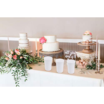 Fasmov 30 Pack Reusable Plastic Tumblers for Events