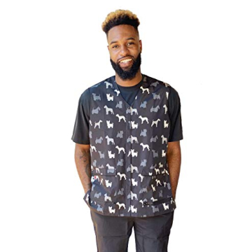 Ladybird Line 815 - Waterproof Men's Terrier Pet Grooming Vest Ideal for Pet Groomers - Solid Back -...