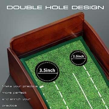 Golf Putting Mat Putting Green for Indoor Golf Putting Mat - Outdoor Putting Green with Ball Return ...