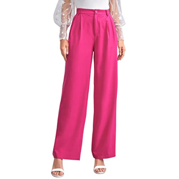 Stylish High-Waisted Wide Leg Trousers for Women