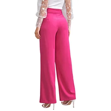 Stylish High-Waisted Wide Leg Trousers for Women