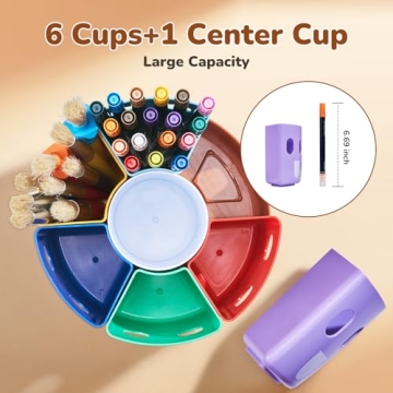 GAMENOTE Rotating Art Supply Storage Organizer for Kids