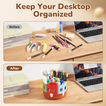 GAMENOTE Rotating Art Supply Storage Organizer for Kids