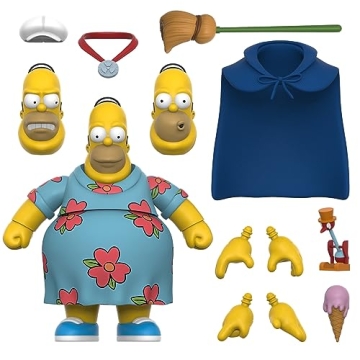 Super7 ULTIMATES! The Simpsons King-Size Homer - 7" The Simpsons Action Figure with Accessories Clas...