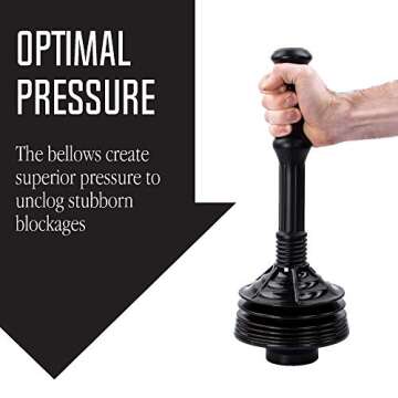 Powerful JS Jackson Bellows Toilet Plunger for Every Home