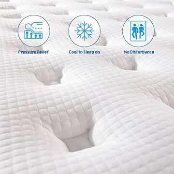 Rimensy Queen Hybrid Mattress 12 Inch - Comfort & Support