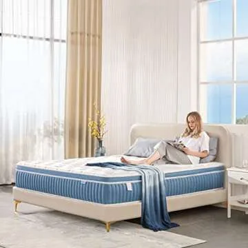 Rimensy Queen Hybrid Mattress 12 Inch - Comfort & Support